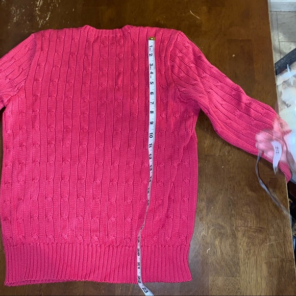 SOLD Ralph Lauren Hot Pink Sweater - Picture 5 of 11